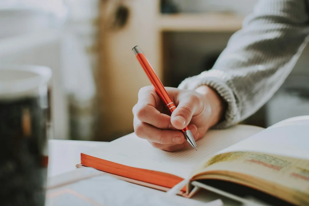 Neatly organised study notes, worksheets and exam preparation materials